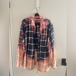 Oversized Acid Wash Flannel